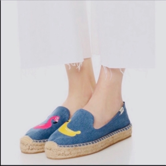 Mary Matson x Soludos Flamingo Duck Espadrilles - Picture 1 of 6